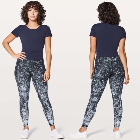 Lululemon Wunder Under Hi-Rise Tight Nulux
Effervescence Multi Black Leggings 8 - Picture 1 of 7